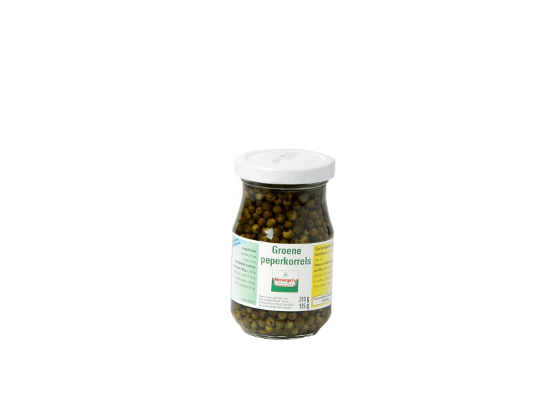 Isfi Poivre vert en grains au naturel 110gr bocal - Nevejan